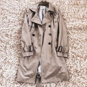 Banana republic trench rain coat camel belted